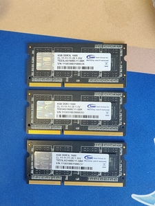 十铨正品行货 三条打包 笔记本DDR3 4g 1600内存三