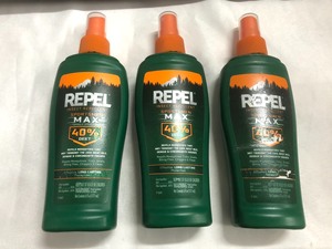 美国Repel+40%DEET避蚊胺喷雾户外驱蚊液野外露营钓