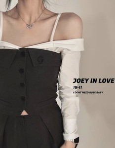 【JOEY】“冷色调”灰色上衣早春西装裙抹胸/衬衫/裙裤春季