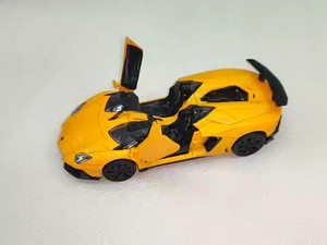 兰博基尼合金模型车摆件回力玩具车灯光音乐【车门可开，回力功能