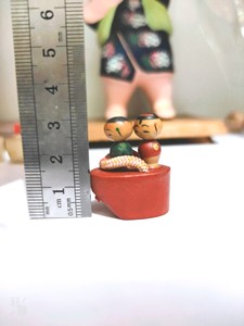 日本回流 木屐 手绘娃娃   手工艺品  微缩 玩具