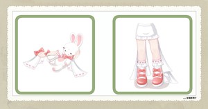 【司空】奥比岛出可爱女宝小兔子+可爱女宝站姿，两件不拆，可直