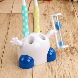 儿童刷牙沙漏计时器三分钟时间牙刷架座礼物创意迷你防摔摆件包邮