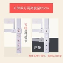 General-purpose household anti-fall bed guardrail solid wood bed with storage bag retaining net surface reinforced steel