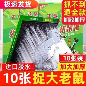 强力粘鼠板抓粘大老鼠贴沾胶神药灭捕鼠老鼠超强正品家用一窝端。