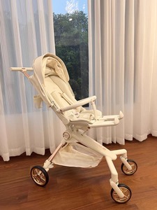 德拉玛遛娃神器婴儿车高景观可折叠推车溜娃轻便可坐可躺手推车Q