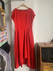 舒丽装点连衣裙礼服裙红裙子