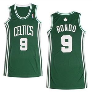 NBA女装球衣 凯尔特人队9号RONDO隆多 绿色性感连衣裙