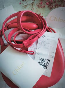 Chloe玫红色包包，在苏州比斯特专柜店购买，保真保证。