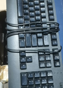 键盘，原装二手联想sk8827有线键盘 高键帽办公游戏键盘联