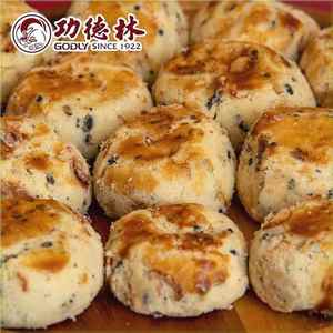上海功德林一口酥饼干酥饼300g多口味芝麻花生糕点休闲零食小吃