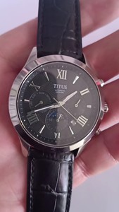 TITUS铁达时昼夜显示多针全自动机械男士手表，保证原装正品