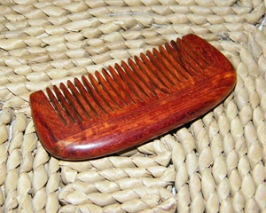 木梳，梳子：印度小叶紫檀老料，绸缎般纹理，不会开裂，变形，料