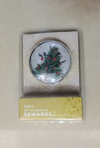 绝版收藏星巴克正品  2015年圣诞树冰箱贴磁贴