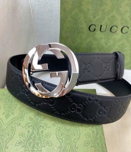 【全新正品捡漏了！】Gucci古驰古琦双GG皮带男士腰带裤带