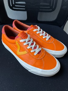 Vans VLT高端线Sport 73 全皮橘色 低帮板鞋