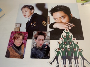 出EXO五辑小卡明信片，十二月的奇迹异形卡全员卡