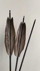 真羽箭传统弓箭18-20厘米真羽箭木纹碳箭真羽箭。。。源自蛮