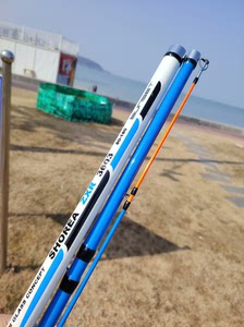 沙滩远投竿SURF竿出口法国牌子。3.6米，饵重80-180