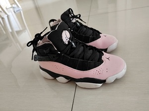 乔丹Jordan 6 AJ6，高级感自穿！黑白粉樱花粉！粉色