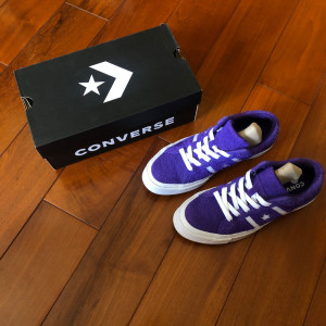 converse 匡威 onestar 紫色翻毛皮 38码