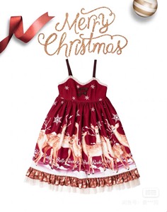 雪鹿lolita 圣诞节小裙子 圣诞节lolita