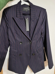 女紫色西装套装2022双排扣显瘦网红 气质时尚休闲西服正装两
