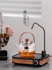 南山先生 静观电陶炉煮茶器煮茶炉家用全自动上水一体玻璃烧水壶