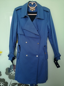 SEDATE水云间风衣，8成新，M码，特别好看的蓝色，时尚新
