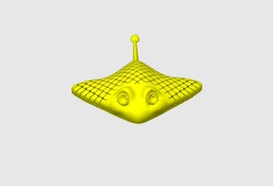 鳐鱼魔鬼鱼可活动鳐鱼模型图纸摆件玩具3D打印