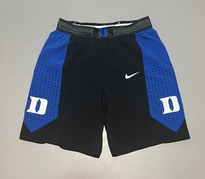 耐克NCAA杜克大学热身训练短裤球员版GU比赛球裤，带防滑条