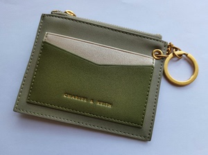 小ck卡包  灰绿色限定信封卡包零钱袋CHARLES＆KEI