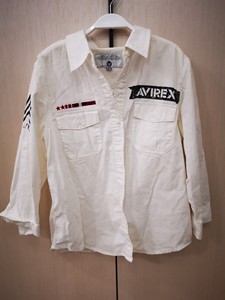 avirex飞行员款女式衬衫，全棉透气，酷酷的，工作关系几乎