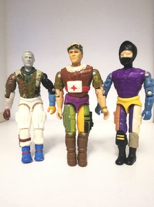 gijoe老版本霹雳人 皮筋人 80后怀旧老玩具 特种兵人包