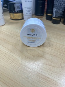 全新 philip b 薄荷鳄梨海盐头皮按摩膏磨砂膏固体洗发