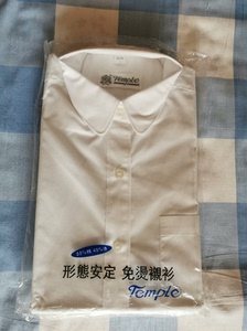 女士短袖衬衫全新白衬衫职业装工装圆领宽松版型165/88。平