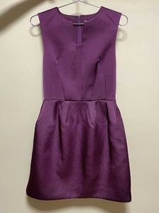 95新 cameo c/meo 紫色缎面连衣裙