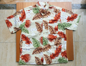 斐济旅游购买的夏威夷Hawaii热带海岛风格单兜短袖衬衫仅试