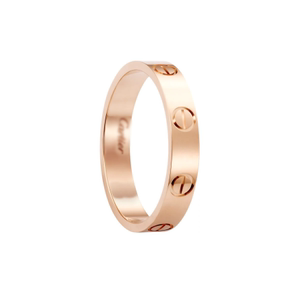 [9.9新]Cartier卡地亚LOVE结婚对戒玫瑰金窄版戒指55号男女通用款