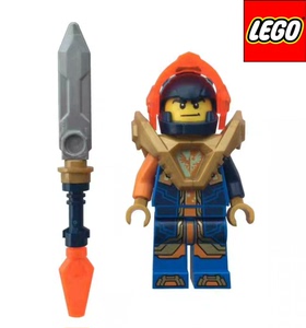 LEGO乐高未来骑士团克雷人仔带武器双面表情双色手臂