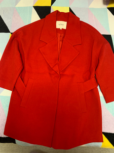 拉贝提红色风衣，韩版，包邮