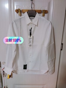 全新马克华菲艺术系列长袖白色衬衫！纯棉！面料非常柔软细腻！版
