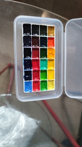 鲁本斯分装水彩颜料1ml塑料盒，便宜处理