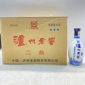【一箱六瓶】2012年56度泸州老窖二曲青花瓷 500ml浓香型含手提袋