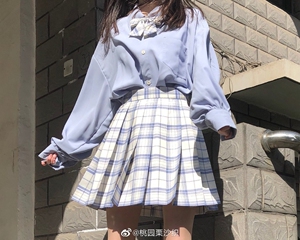 中牌 月辉 jk 格裙 制服