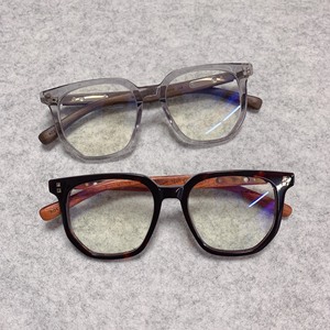 木九十眼镜框MJ101FG020新款时尚木头大框眼镜架 可配