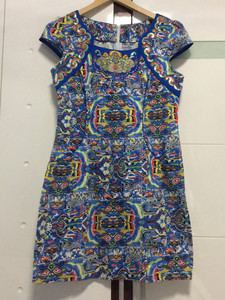 素罗依旗袍，八成新，170XL码。
