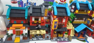 星堡迷你朱雀街古建筑系列拼装拼插益智小型街景积木玩具