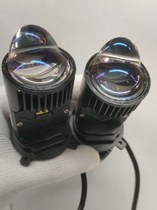 新款三光透镜适合铃木雨燕奥拓羚羊五菱之光乐驰LED大灯带透镜