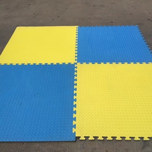全新跆拳道地垫拼接垫子淘气堡儿童乐园垫子2.0厘米黄蓝色树叶